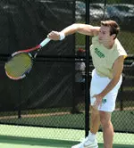 David Zimmerman fell his opening round singles match on Friday.