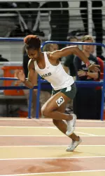 Thelyssa Katchen and the Blazers opened the indoor schedule on Saturday.