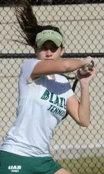 Rachel Cohen won in straight sets at No. 6 singles.