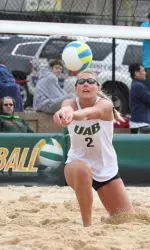 Sam Serley had 11 kills for the Blazers
