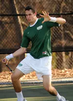 Danny Manlow was a three-set winner at No. 1 singles for the Blazers.