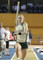 Toni Hawkins claimed first place in the pole vault on Friday.