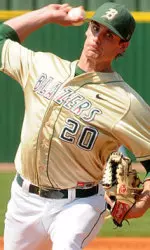 RHP Michael Busby will start for the Blazers on Tuesday