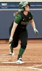 Kate Armstrong hit her first home run of the season on Sunday.