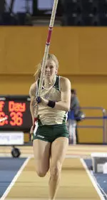 Toni Hawkins placed fifth in the pole vault at tne Tennessee Challenge.