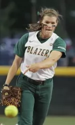 Lannah Campbell pitched her ninth complete game and sixth shutout of the season on Thursday.
