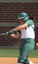 Senior Mandy Lowman went 1-for-2 on Saturday.