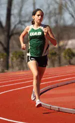 Senior Rhiannon Johns was named to the Academic All-District team for the third time in her career.