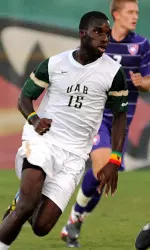 Senior forward Kofi Gyawu tallied a goal and an assist in UAB's 2-1 win over Mercer.