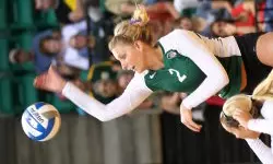 MB Sam Serley hit .471 for the match