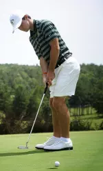 Freshman Will Cannon carded a team-low round of 75 on Monday.