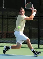 Tom Puetz was one of four Blazers to win in singles Friday.