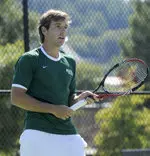 David Zimmerman lost a tight three-set singles match on Sunday.
