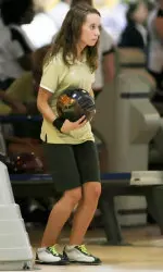 Blazer bowler Leah Walker excels in the classroom and on the lanes.