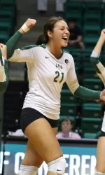 Junior Kiriana Hirini has tallied double-digit kills in six-straight matches.