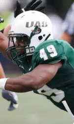 Sophomore defensive end Chris Rabb had 1.5 sacks at FIU.