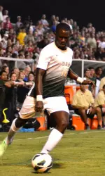 Senior midfielder Moses Adeniran scored the game-winning goal at Tulsa.