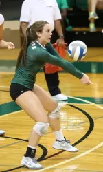 Senior Rachel Fairbanks averaged 5.29 digs over the weekend to earn C-USA Defensively Player of the Week.