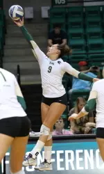 Senior Ally Slaughter hit a career-best .647 attack percentage against Alabama State.