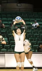 Senior Becca Howard served up a career-best 61 assists in UAB's win over East Carolina on Friday.