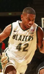 Senior Rod Rucker finished with 15 points on Monday. He was one of four Blazers in double figures.