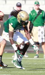 Jimmy Jean leads the Blazers' secondary with two interceptions on the year.