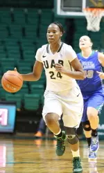 Senior Karisma Chapman tallied her first double-double of the season on Thursday night.