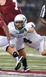 Sophomore linebacker Jake Ganus has six tackles for a loss in 2013.