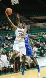Senior Ashley Grimes tallied 26 points against Fairfield.