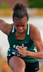 Shakima Knox picked up a win in the 60-meter dash.