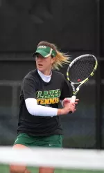 UAB's Isabel Fernandez tied the match at 3-3 with a win at the first position.
