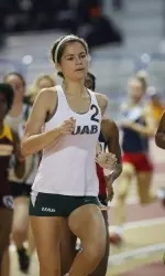 Rhiannon Johns tied the school record en route to winning the C-USA Indoor Championship in the 5000m.