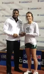 Elinor Kirk was the high point scorer for the women's side of the Conference USA Indoor Championship with 26 points.