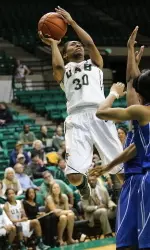 Junior Ashley Grimes led the team in scoring with 20 points in a road loss at Rice this past Sunday.