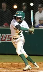Caitlin Attfield at the Blazers take on South Alabama and Samford on Saturday.