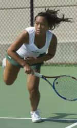 UAB's Elaine Simon teamed with Isabel Fernandez for a Blazers win at the third doubles court.