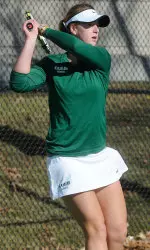 Senior Isabel Fernandez leads the team with a 10-4 record at the top singles spot.