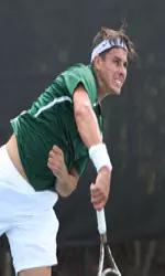 Chris Helliar was one of three Blazers to win in singles Saturday.