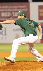 Jacob German (2-0) pitch 2.2 innings, allowing no hits and striking out one to pick up the win.