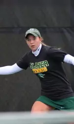 Caroline Faught is 3-1 at the No. 3 position this season for the Blazers.