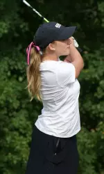 Holly Robinson fired a team low two-over par 74 in round two.