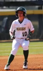 Amy Dennis hit her second home run of the year in UAB's win at Tulsa.