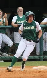 Hailey Glynn was one of six seniors honored on Sunday.