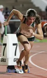 Rachel Harley will run in Thursday's 400-meter hurdles.