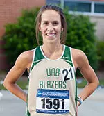 Elinor Kirk broke UAB's school record in the 5,000-meter run as she qualified for NCAA Nationals.