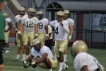 The Blazers held their first preseason scrimmage Monday.
