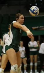 Senior Rachel Fairbanks returns as libero for the Blazers.