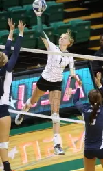 Junior Sara Rishell led UAB with 20 kills in the win over Chattanooga.