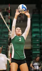 Senior setter Becca Howard dished out 152 assists, including a career-high 54 against JSU this weekend.