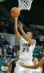 Senior Karisma Chapman will look to extend her streak of double-doubles to seven.